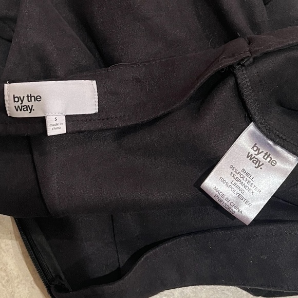 BY THE WAY WOMENS HIGH WAISTED MINI SKIRT, SIZE SMALL, BLACK - Picture 6 of 6